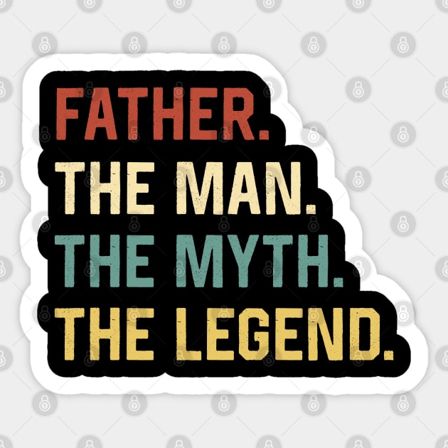 Fathers Day Shirt The Man Myth Legend Father Papa Gift Sticker by Marang